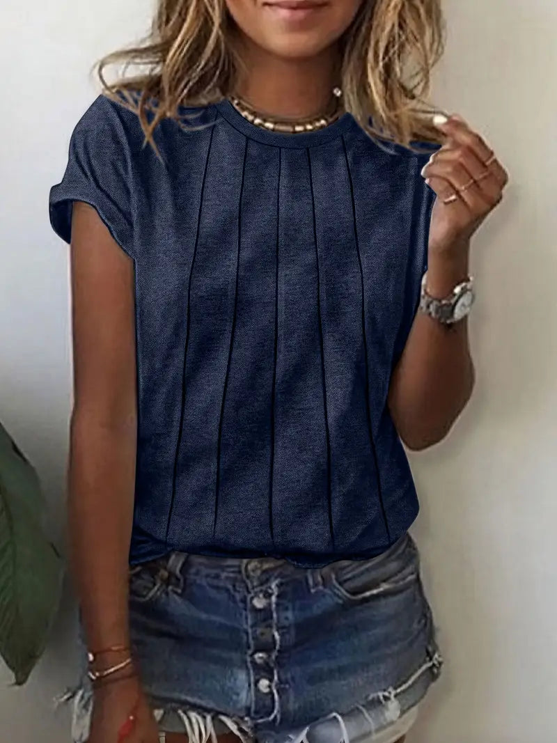 Vitaliya - Lässiges T-Hemd Mit Kurzen Ärmeln