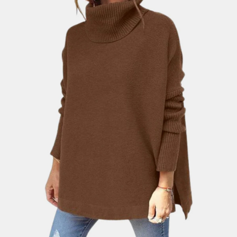 Aglae - Oversize-Rollkragenpullover für Damen