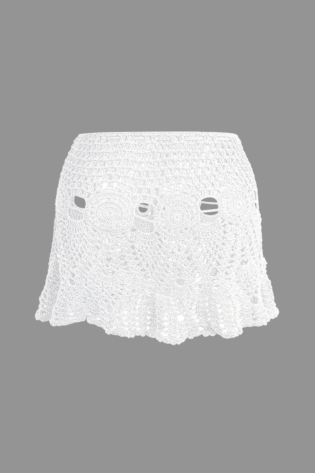 Marina | Häkel-Zweiteiler mit Crop-Top & Minirock