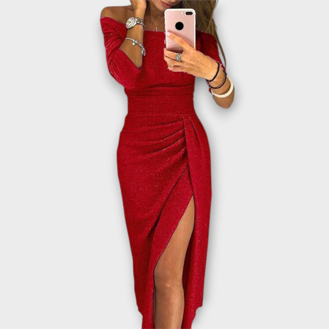 Lore®️ - Elegantes Off-Shoulder Kleid