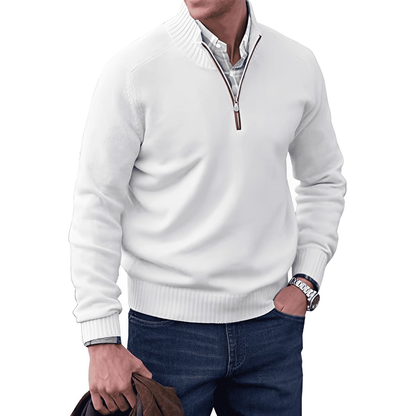 Mayfair™ | Der Elegante Zip-Pullover