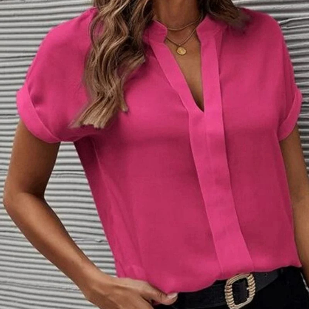 LIVY - Damen Bluse mit kurzen Ärmeln – Luftig, lässig, sommerlich schön