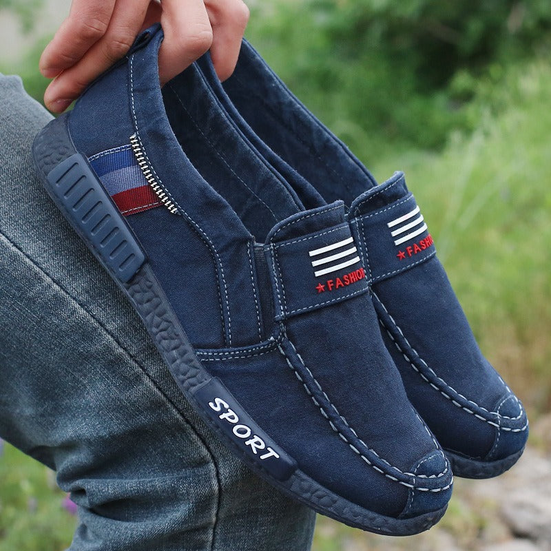 Atmungsaktive Canvas-Slipper für Herren - Mateo