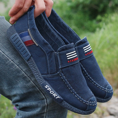 Atmungsaktive Canvas-Slipper für Herren - Mateo