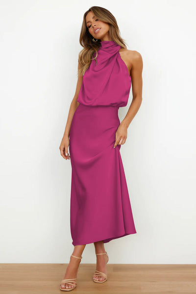 Brandt & Belle | Elegantes Halterneck-Midikleid