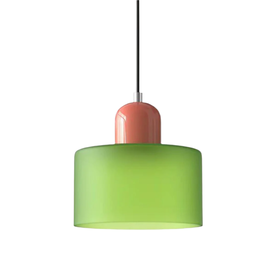 GlamorGlass Light - Europäische Retro Zylinder Pendelleuchte