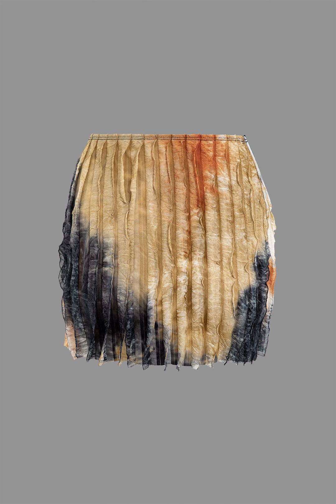 Aviana | Zweiteiliges Plissee-Set mit Farbverlauf & Neckholder-Top