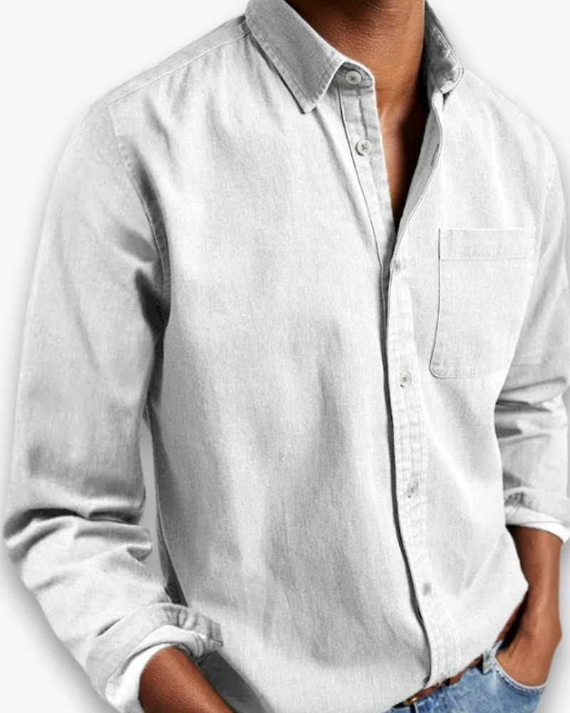 Herren Klassisches Langarmhemd | Vielseitig Elegant