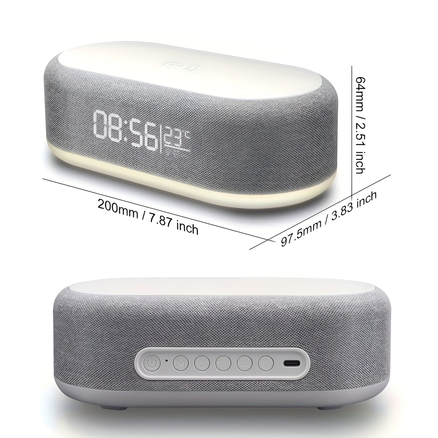 BrightCharge Clock – Kabellose Ladestation und Wecker