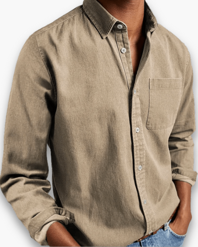 Herren Klassisches Langarmhemd | Vielseitig Elegant