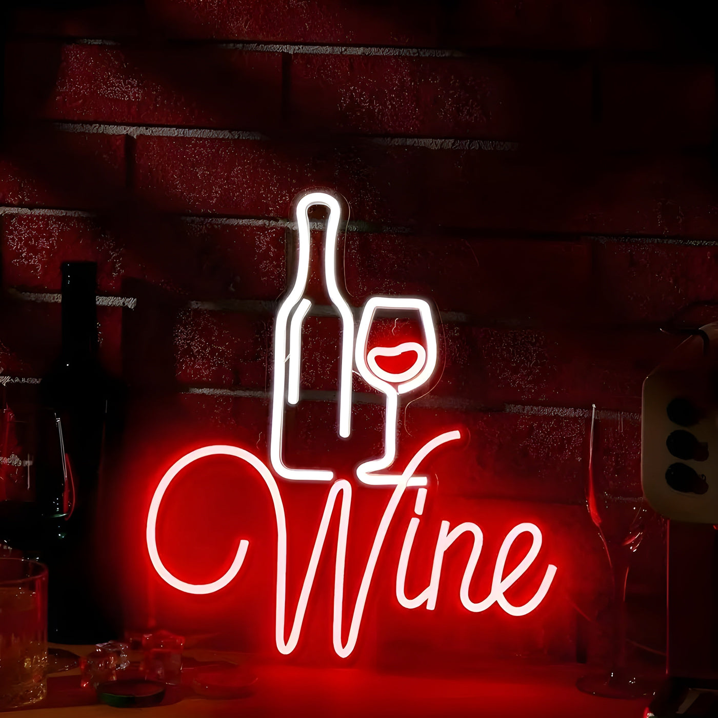 WineAura Light - Neon-Weinglas LED Party Licht
