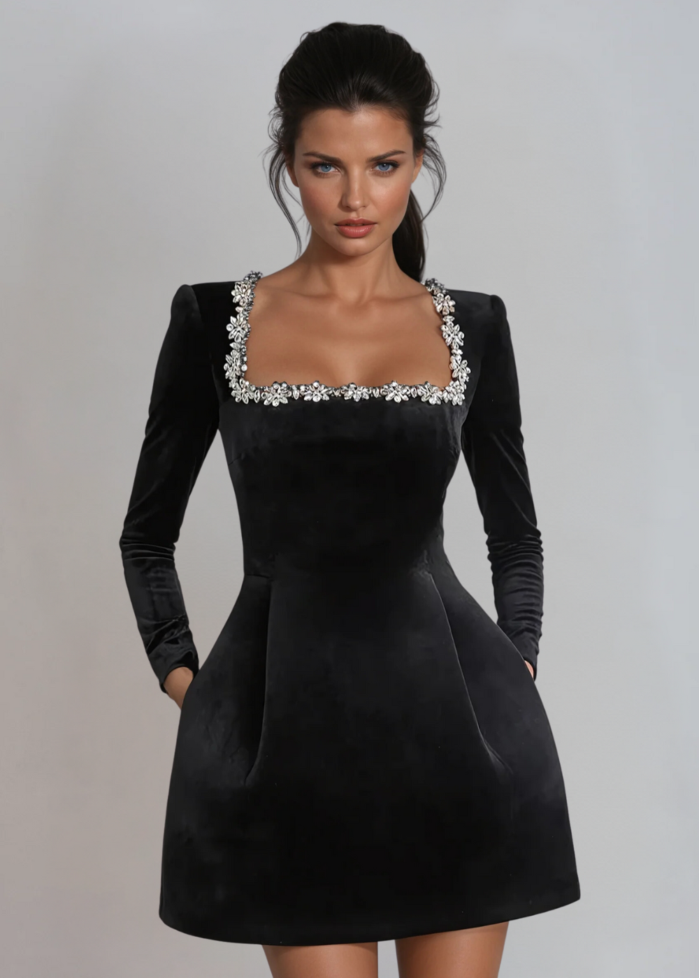 Brandt & Belle | Elegantes Samt-Minikleid