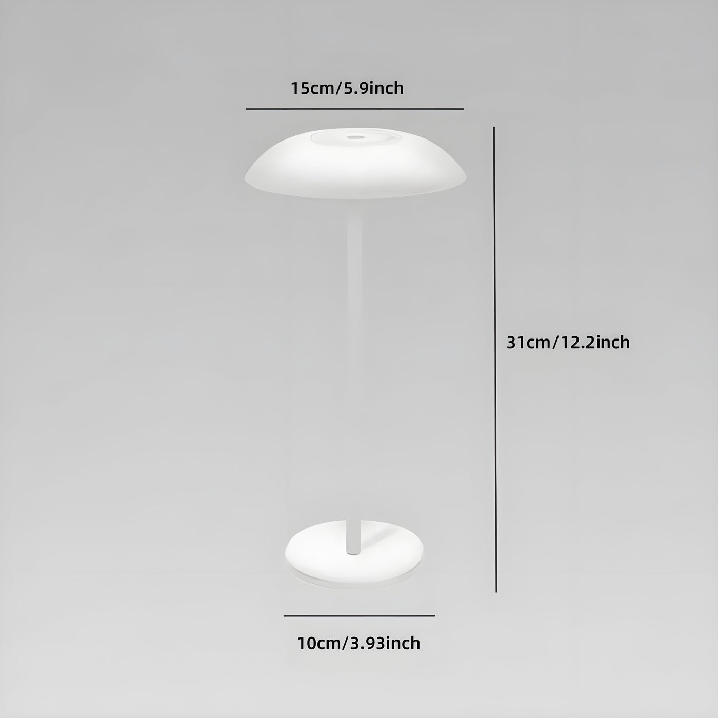 AmberHalo Lampe - Retro USB-Ladende LED Touch Schreibtischlampe