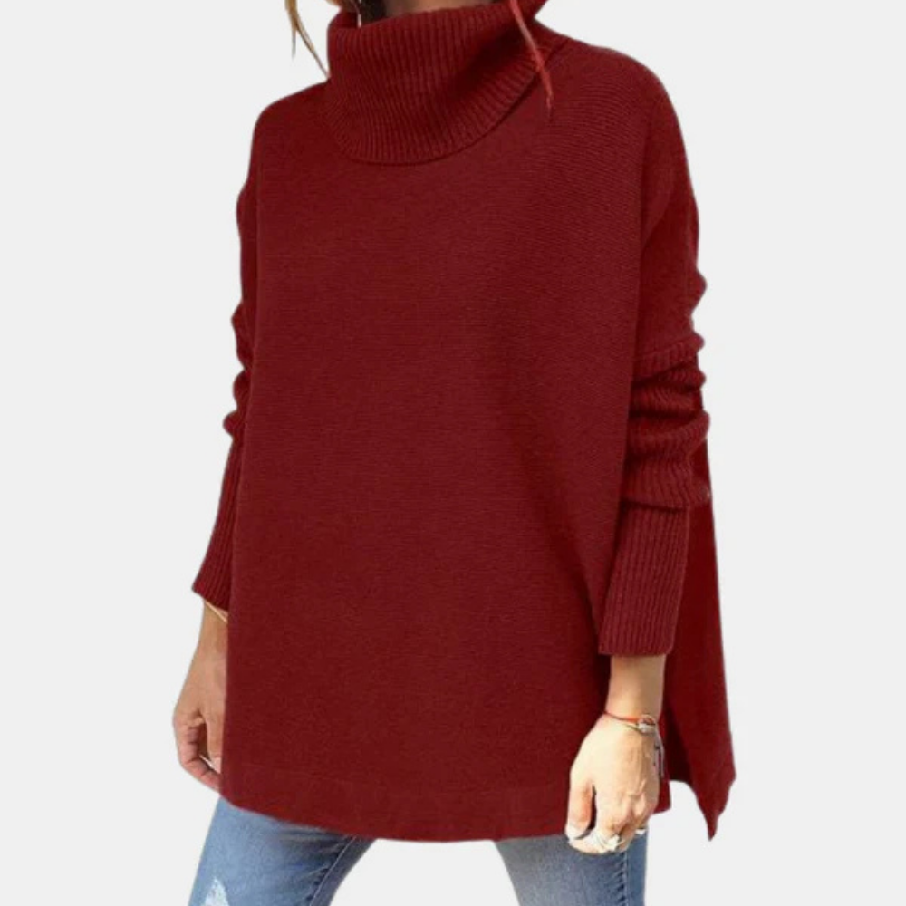 Aglae - Oversize-Rollkragenpullover für Damen