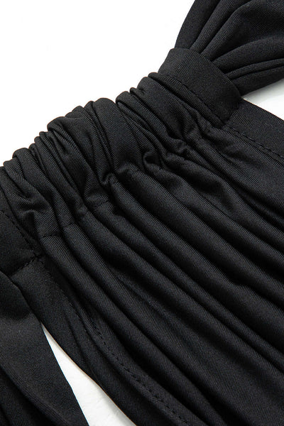 Selene | One-Shoulder Bandeau-Top & Drapierter Maxirock – Perfekt für stilvolle Auftritte