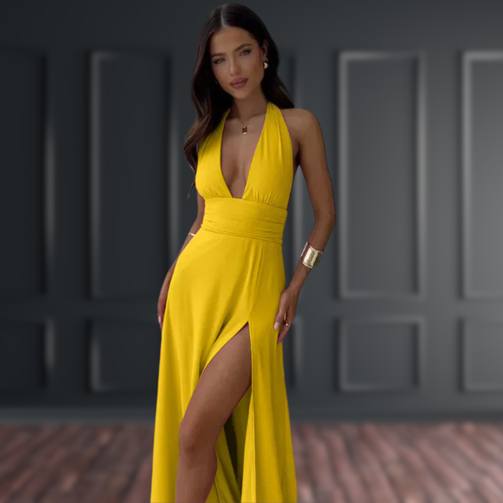 Mylle | Rückenfreies Maxikleid