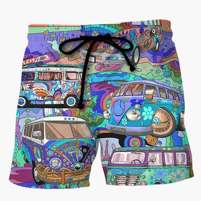 Bunte bedruckte Boardshorts für Männer - Sommerliche Strandmode