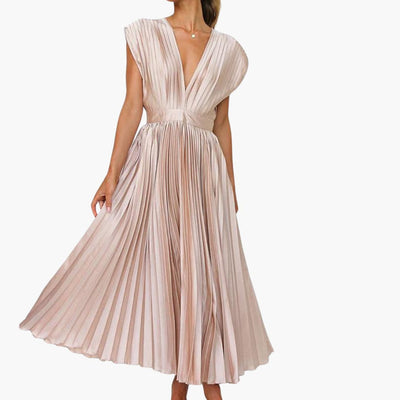 Elegantes Midikleid mit V-Ausschnitt - Damen Abendmode Farfetch