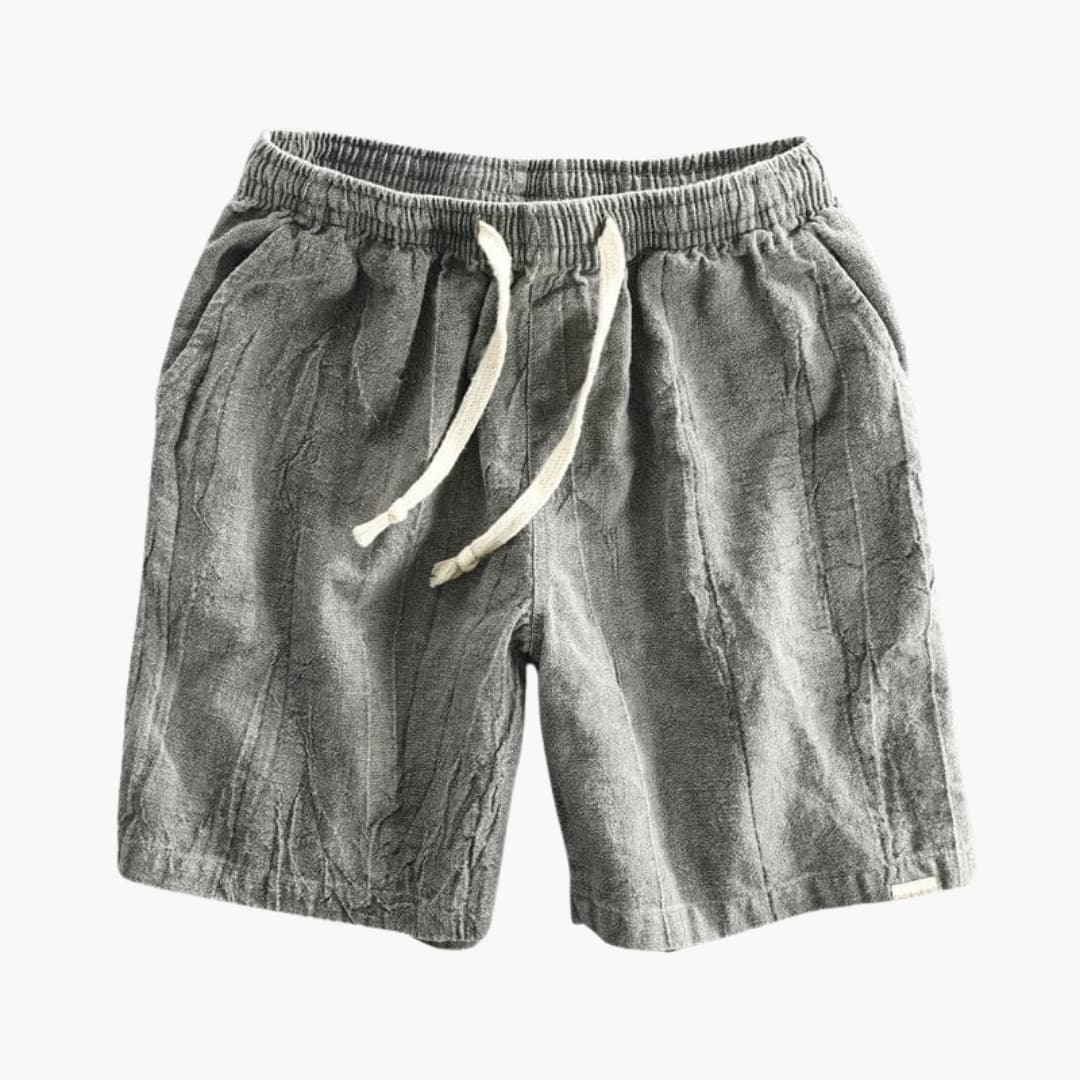 Knielange Herren-Sommer-Shorts mit Kordelzugbund