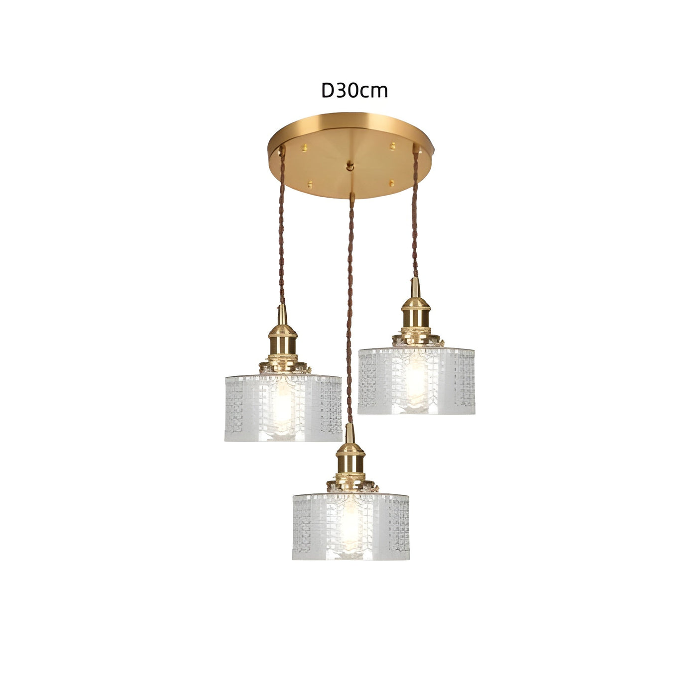 CrystalWave Light – Retro Kurze Zylinder LED Pendelleuchte