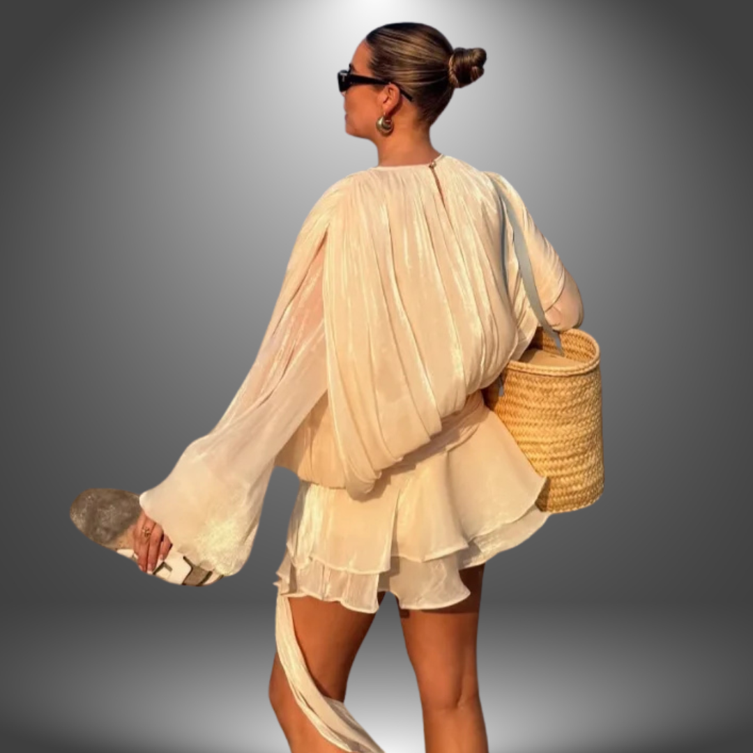 Bertha© | Helles, handgefertigtes kurzes Set