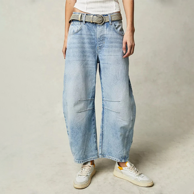 Danica | High-Waisted Wide Leg Denim Jeans