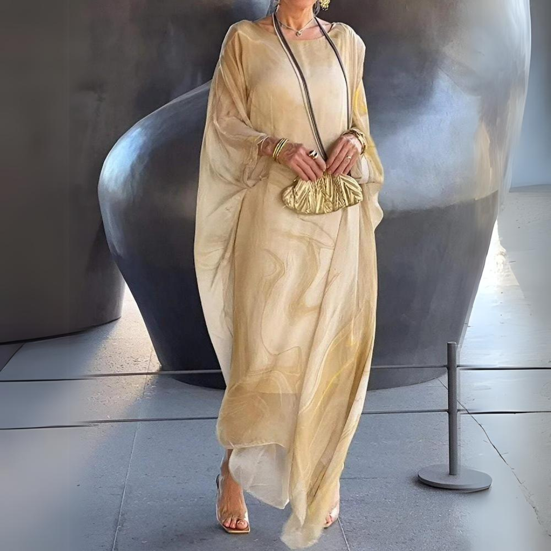 Zeitloses Seidenchiffonkleid