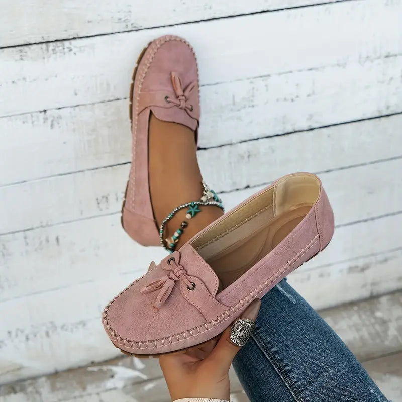 Damen Slipper aus veganem Leder mit weichem Futter – Elegante Mokassins für jeden Tag