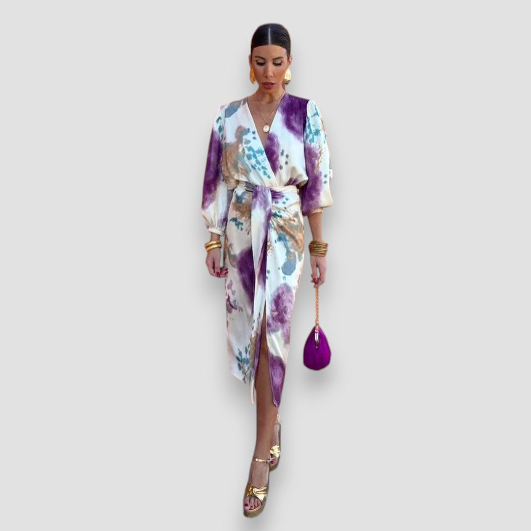 Selina™ | Elegantes Kleid mit V-Ausschnitt