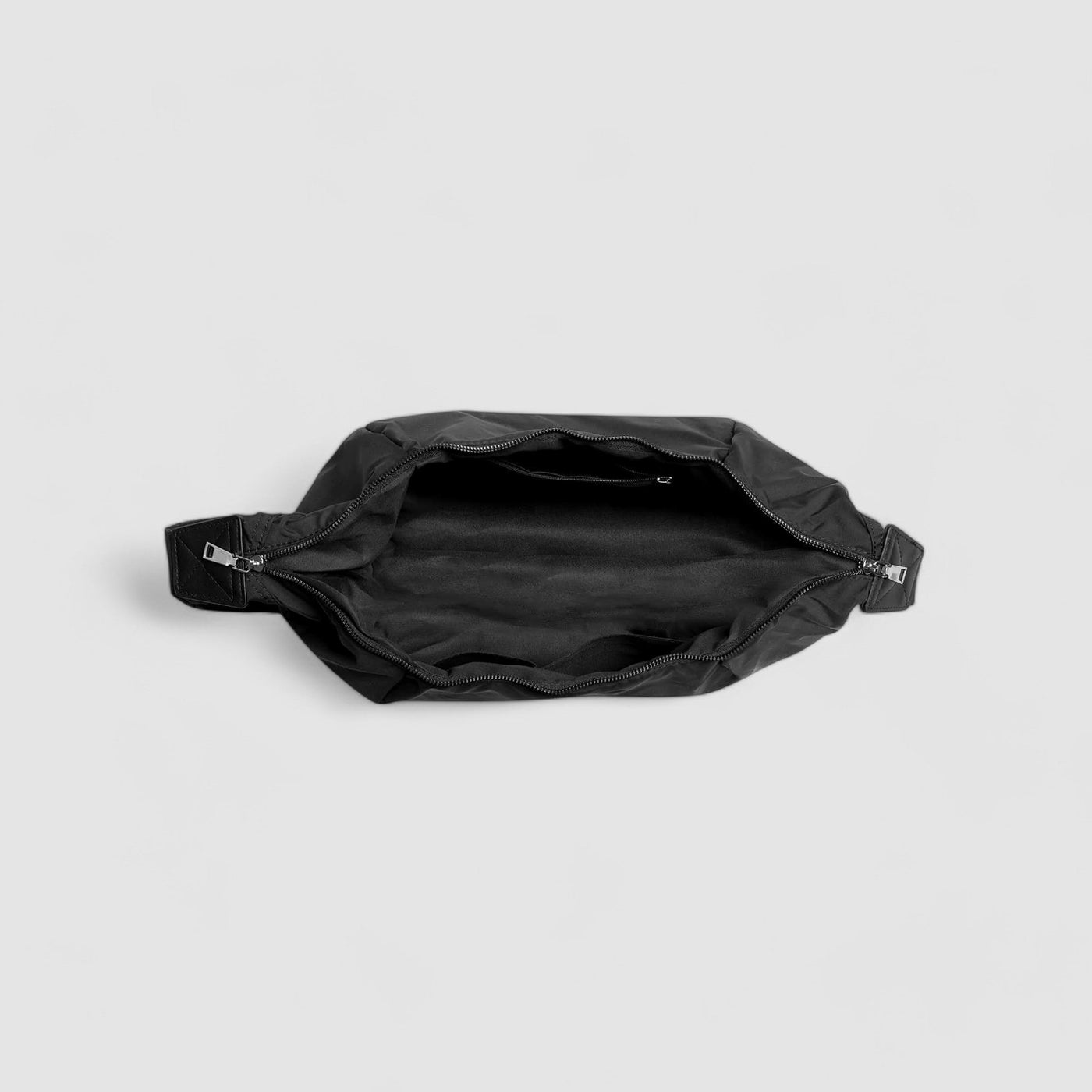 Puffer Schultertasche Damen – Vegane Leder Hobo Bag mit Reißverschluss