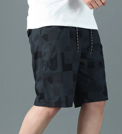 Bermuda-Shorts aus Baumwolle mit geometrischem Muster für Herren - Mateo