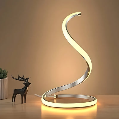 GlowTwist Lampe – Dekorative USB-betriebene S-förmige LED-Tischlampe