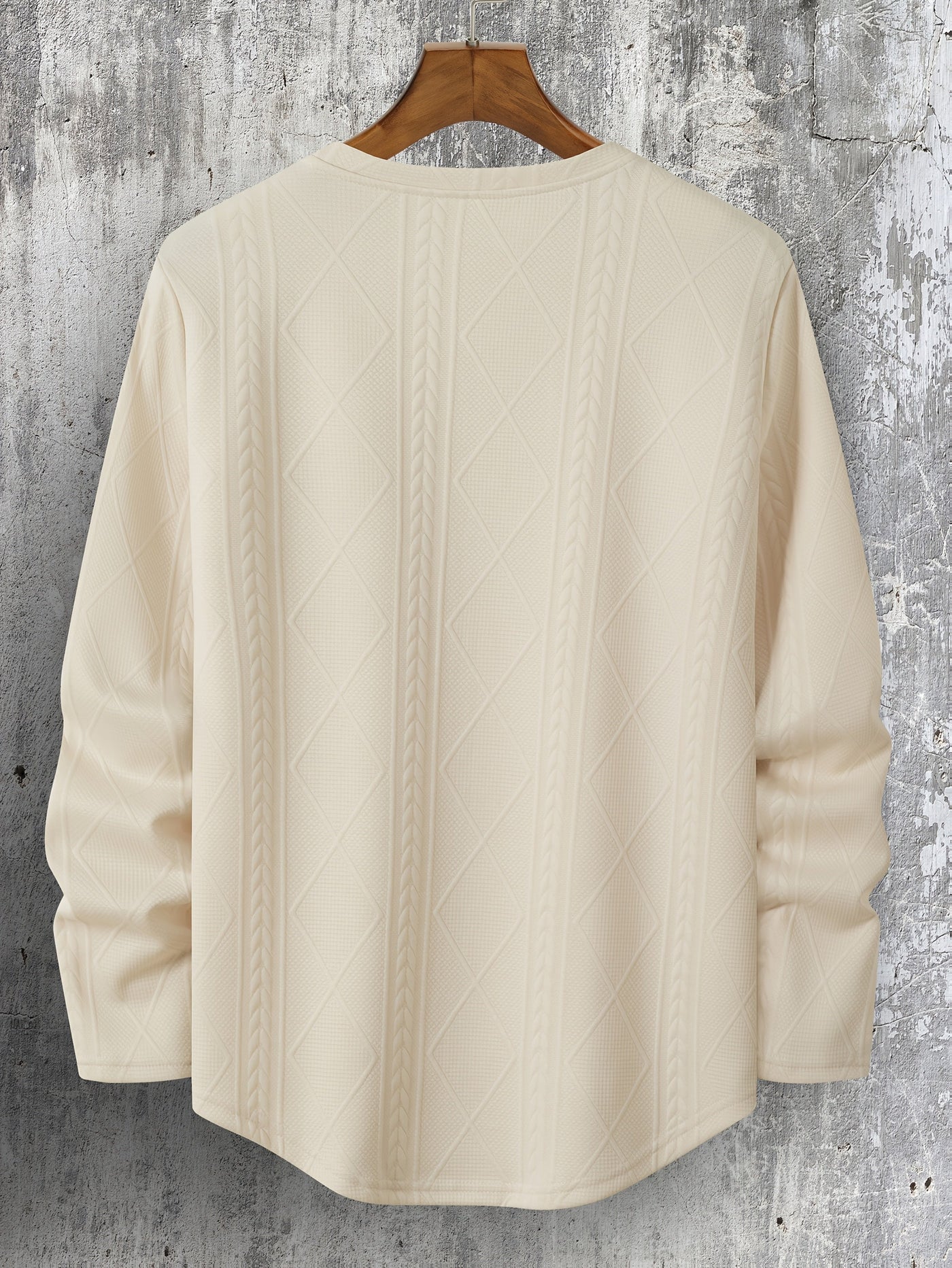 Lyman – Langarm Kapuzenpullover Mit Geometrischem Muster