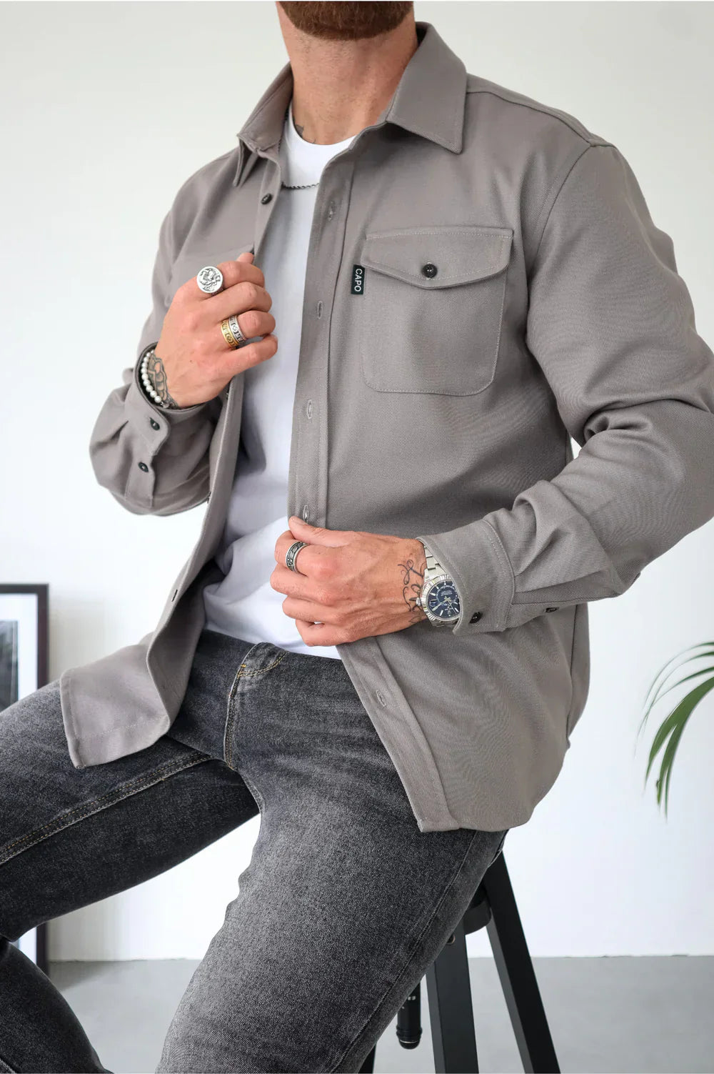 CAPO – Herren Overshirt mit urbanem Flair