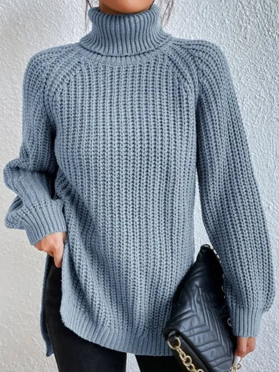 Strick-Rollkragenpullover für Frauen