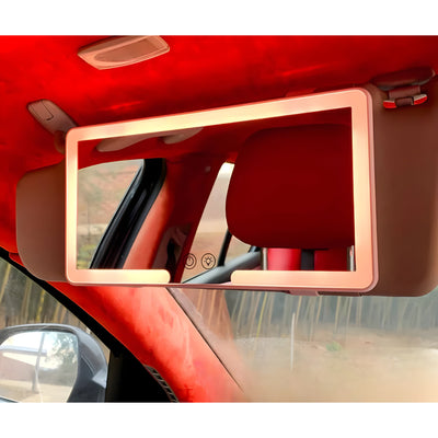 SunGlam Mirror - Verstellbarer LED Sonnenblenden Make-up Spiegel für Autos