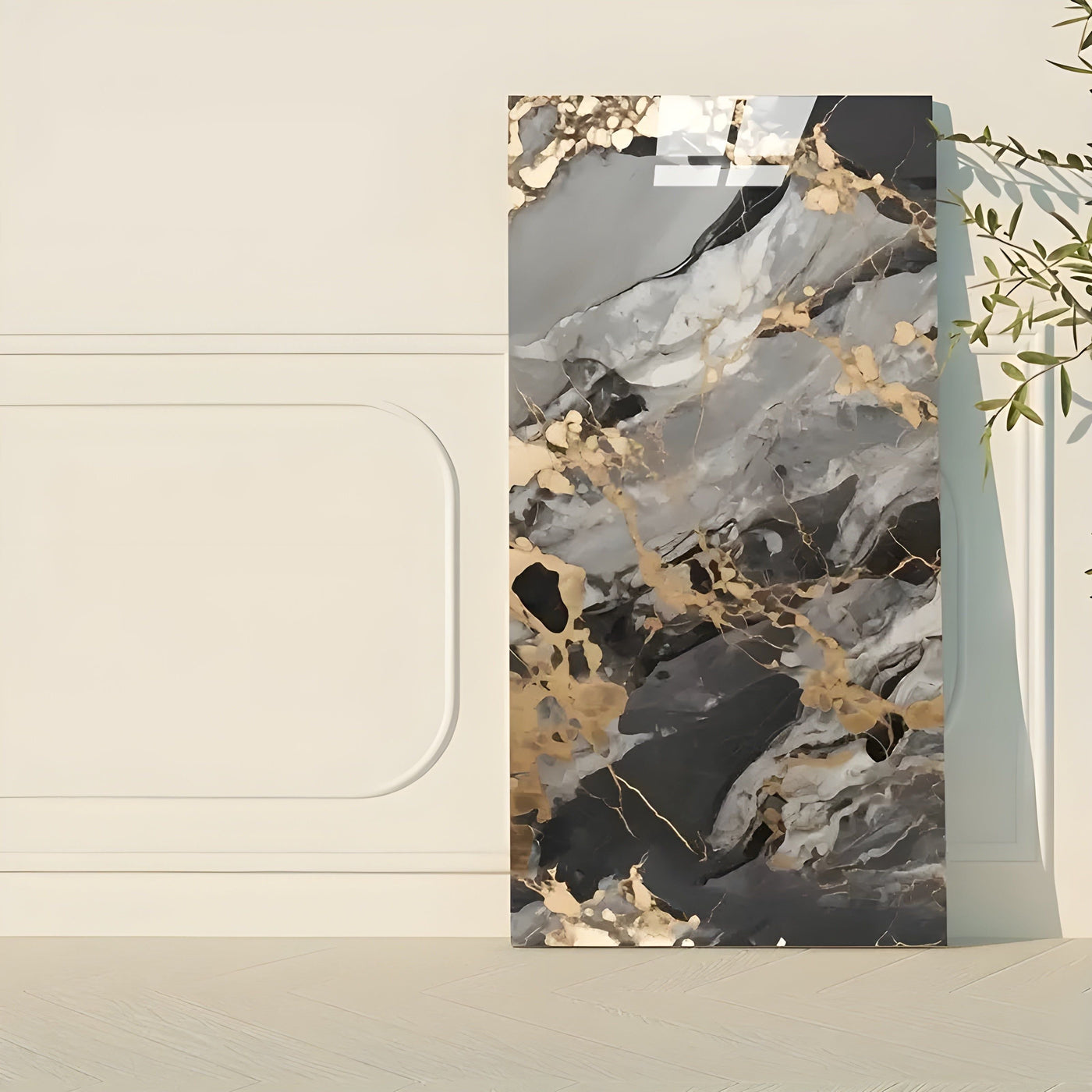 VinylVue Wallpaper - Wasserdichte selbstklebende 3D-Marmor-Tapete