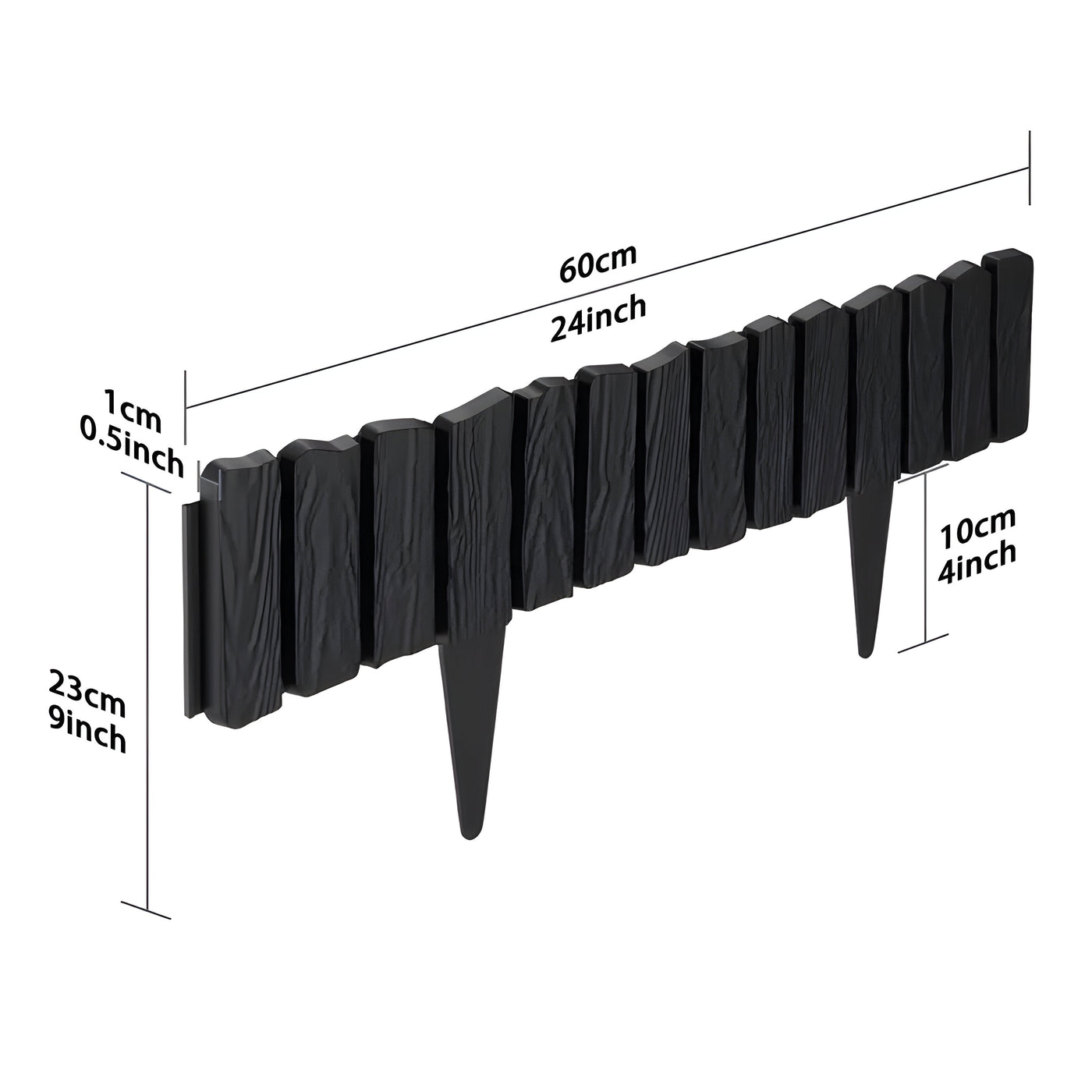 TerraEdge - Rasenkanten Kunststoff mit Stiften