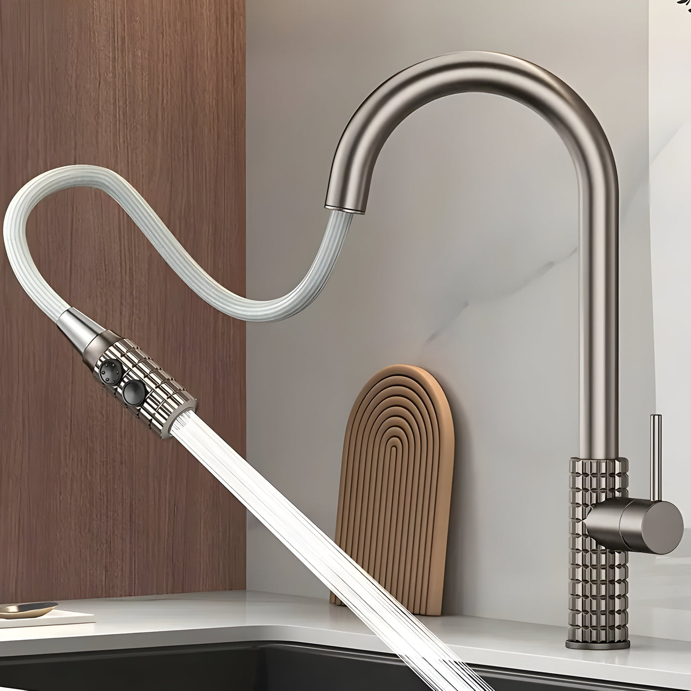 QuintaFlow - Hoher Bogen Metall Küchenarmatur