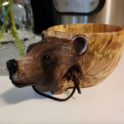 NatureBeast Mug - Handgefertigter Holz Tierbecher