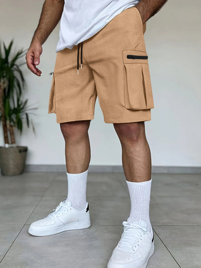 Herren Cargo-Shorts Utility-Taschen Terrakotta Farbe - Dakar