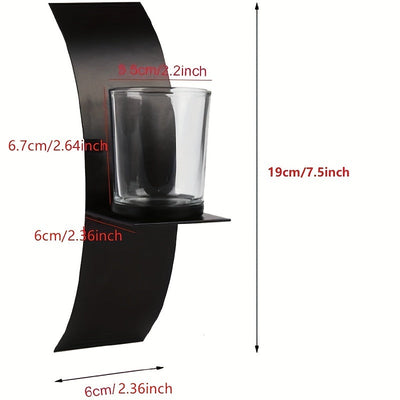 LumiSconce -2 Stück Wandleuchter Kerzenhalter