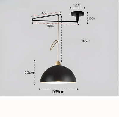 LuxeSwing Light - Nordische Verstellbare LED-Hängeleuchte mit Schwenkarm
