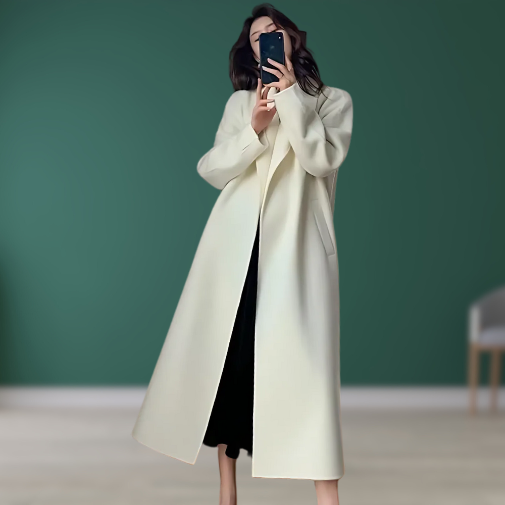 Amelye - Eleganter Mantel in Creme