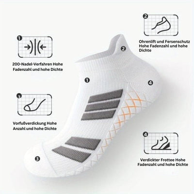 SwiftStep – Atmungsaktiv Rutschfest Streifen Sport Socken