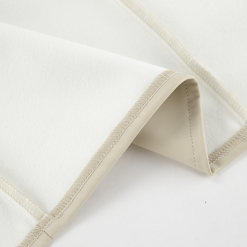 Krystal | High Waist Rock aus Kunstleder mit elegantem Schlitz