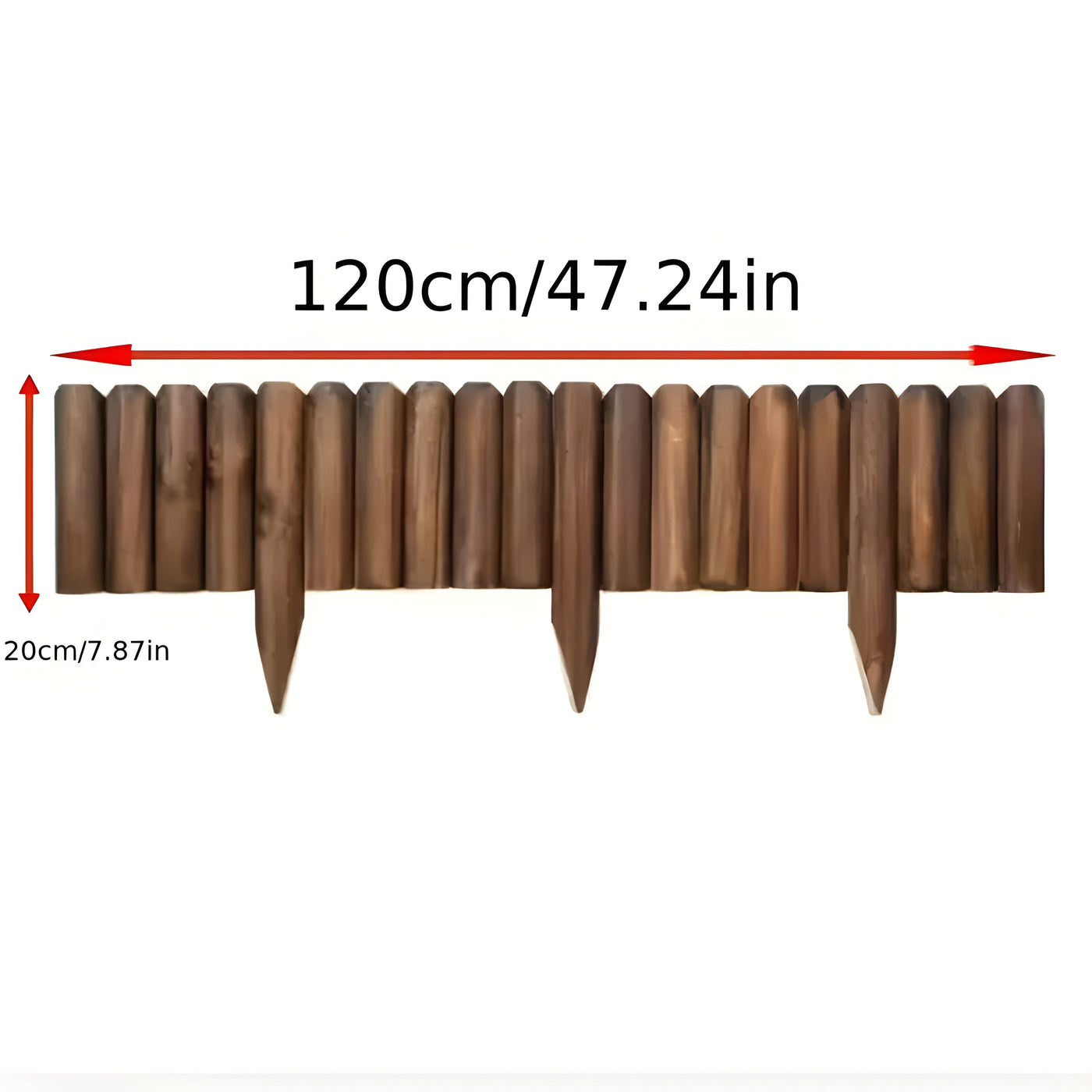GroveScape - Dekorative Holz Außenbereich Gardeneinfassung Grenze