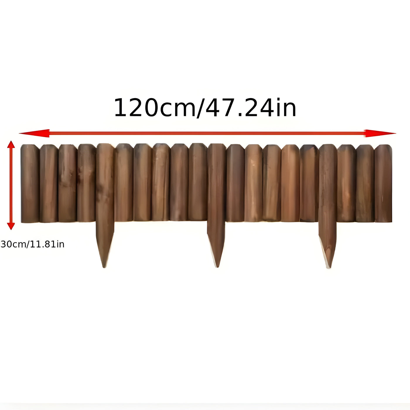GroveScape - Dekorative Holz Außenbereich Gardeneinfassung Grenze