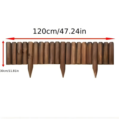 GroveScape - Dekorative Holz Außenbereich Gardeneinfassung Grenze