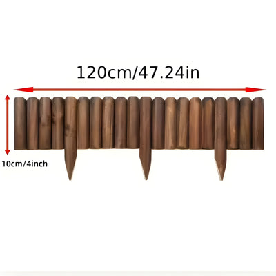 GroveScape - Dekorative Holz Außenbereich Gardeneinfassung Grenze
